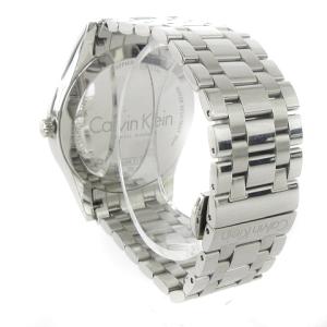 Calvin Klein Time タイム 腕時計 ウォッチ アナログ クォーツ K4N211 シルバーカラー 文字盤 黒 ブラック SM1