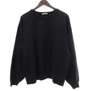 18SS SUPER SOFTSWEATBIGP スウェット トレーナー 長袖 丸首 無地 コットン 紺 ネイビー 1