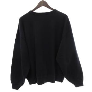 AURALEE 18SS SUPER SOFTSWEATBIGP スウェット トレーナー 長袖 丸首 無地 コットン 紺 ネイビー 1