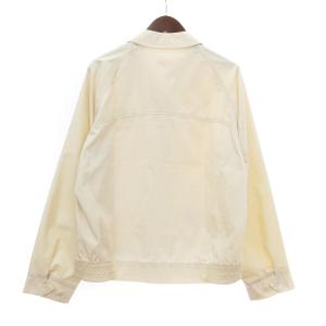 Brooks Brothers ジャケット ブルゾン スイングトップ ジップアップ ロゴ刺繍 ポリコットン 白 ホワイト 40R L位 SM1