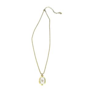 Christian Dior ヴィンテージ ネックレス ペンダント アクセサリー ロゴ ゴールドカラー AA