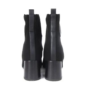 HERMES ヴォルヴェール ショートブーツ エクスリブリス ニット ブラック 36.5