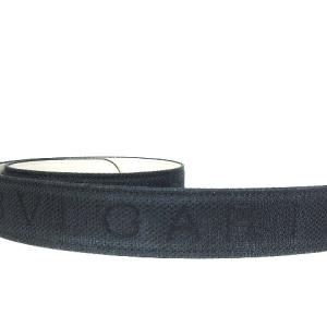 BVLGARI ベルト ハトメ キャンバス ロゴ スクエア型バックル 総柄 ブラック 黒