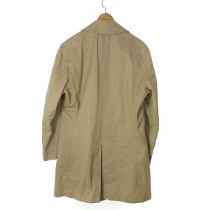 BALLY ステンカラーコート ミドル丈 コットン 無地 フロントボタン 比翼 ベージュ 38 SM1 AA