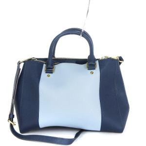MICHAEL Michael Kors ショルダーバッグ トート 2WAY カバン 鞄 斜めがけ PVC チャーム付き 切替 30T4GJTS6T バイカラー 青系