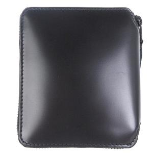 COMME des GARCONS SA2100VB 二つ折り財布 小銭入れ 札入れ ラウンドファスナー レザー ブラック