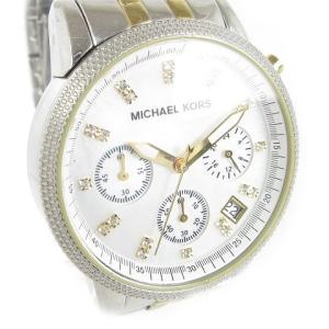 MICHAEL KORS Ritz リッツ 腕時計 ウォッチ アナログ クロノグラフ デイト クォーツ MK-5057 シルバーカラー SM1