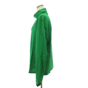 HERMES カットソー ハイネック M グリーン