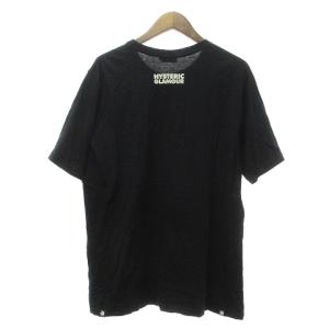 HYSTERIC GLAMOUR ナノ ユニバース nano universe コラボ Tシャツ カットソー 半袖 ガールプリント コットン 黒 ブラック L