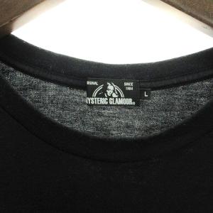 HYSTERIC GLAMOUR ナノ ユニバース nano universe コラボ Tシャツ カットソー 半袖 ガールプリント コットン 黒 ブラック L