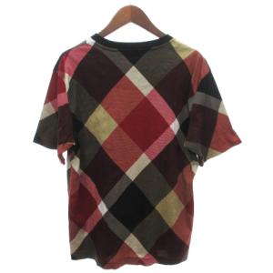 BLACK LABEL CRESTBRIDGE Tシャツ カットソー 半袖 チェック クルーネック 51P46-535-15 マルチカラー L SM1