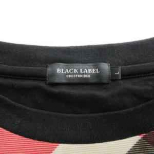 BLACK LABEL CRESTBRIDGE Tシャツ カットソー 半袖 チェック クルーネック 51P46-535-15 マルチカラー L SM1