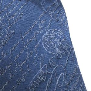 Berluti カリグラフィ ネクタイ レギュラータイ シルク 総柄 ブルー