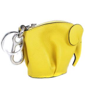 LOEWE エレファント チャーム 象 キーホルダー ストラップ コインケース イエロー