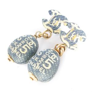 ヴィンテージ 02P NO.5 スイング ピアス ココマーク ネイビー