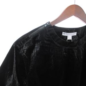 Y-3 タグ付き Metallic Foil T-Shirt Tシャツ カットソー 半袖 クルーネック ナイロン ワンポイント H45398