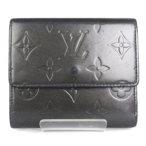 モノグラムマット ポルトモネ ビエ カルトクレディ 財布 三つ折り レザー M65112 黒 ブラック ウォレット