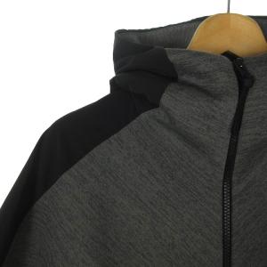 adidas 美品 Z.N.E. フーディハイブリット ジップアップジャケット フード スウェット トレーナー EB5224 グレー L