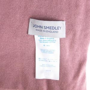 JOHN SMEDLEY ニットストール マフラー コットン 無地 ピンク 小物 SM1