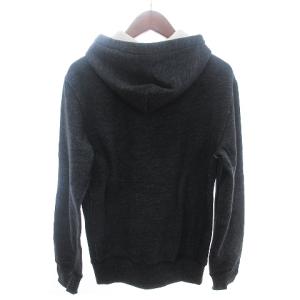 POLO RALPH LAUREN タグ付き スウェット パーカー ジップアップ フード ワンポイント 裏起毛 無地 ダークグレー S