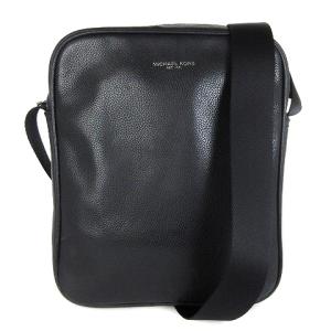 ショルダーバッグ レザー スクエア ロゴ 黒 ブラック 鞄