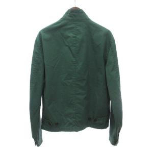 POLO RALPH LAUREN スウィングトップジャケット ハリントン フロンドジッパー ロゴ刺繍 コットン 緑 グリーン S