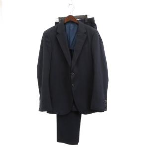 スーツ セットアップ テーラードジャケット ブレザー 紺ブレ スラックス パンツ 背抜き サイドベンツ チェック 紺 ネイビー