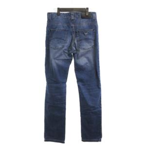 ARMANI JEANS デニム ジーンズ ジップフライ ロゴ コットン インディゴ 青系 ブルー W31