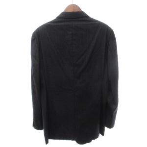 ARMANI COLLEZIONI スーツ セットアップ テーラードジャケット シングル 3B パンツ スラックス ジッパーフライ ウール ストライプ グレー