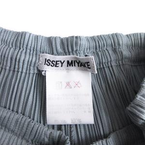 ISSEY MIYAKE プリーツ イージー パンツ スラックス ロング PPO5-JF609 グレー M SM1