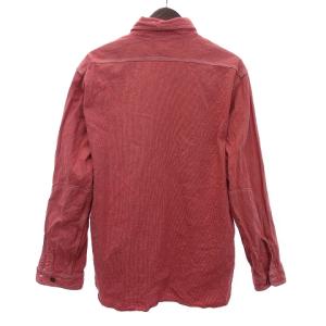 SUGAR CANE ワークシャツ 長袖 ワッシャー加工 オーバー コットン ピンク XL SM1