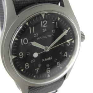 Hamilton Khaki Nature ウォッチ アナログ 3針 手巻き 9415A 文字盤ブラック グレー