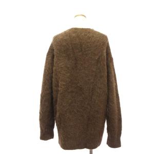 Shinzone Vネックアルパカニットプルオーバー セーター 長袖 20AMSNI62 茶 ブラウン F