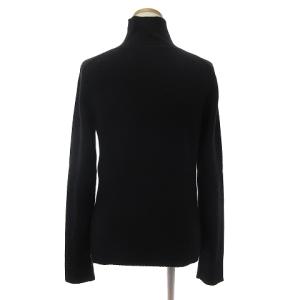 Theory ニット セーター タートルネック 長袖 ハーフジップ カシミヤ 黒 ブラック 2 M位 SM1