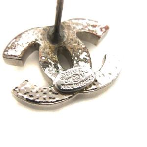 CHANEL ピアス イヤリング アクセサリー ココマーク ラインストーン シルバー
