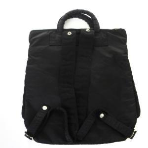 PORTER WEAVE バックパック ジャガード織り 花柄 ブラック