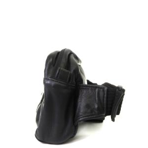 ISAMU KATAYAMA BACKLASH ショルダーバッグ ボディ ウエスト カバン 鞄 斜めがけ レザー ブラック 黒 SM1