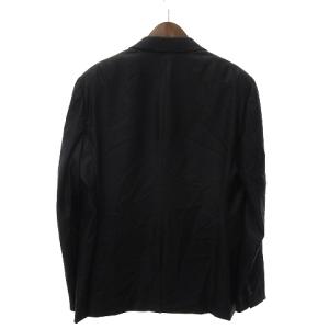 HERMES スーツ セットアップ ジャケット パンツ スラックス センターベント 総裏 シルク混 ブラック