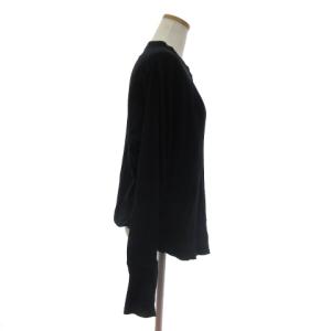 Shinzone 近年 MILITARY PULLOVER カットソー 長袖 ラウンドヘム 21SMSCU02 黒 ブラック F