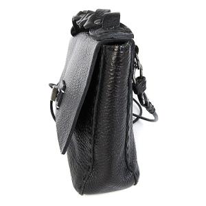 HENRY BEGUELIN 20年製 ショルダーバック ハンド 2way ミニ  ポシェット レザー 編み込み 黒 ブラック 鞄