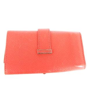 HERMES ベアン 4連キーケース Hロゴ 金具 T刻印 ヴォーエプソン ルージュトマト オレンジ系 AA