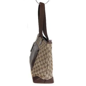 GUCCI トートバッグ セミショルダー GGキャンバス レザー 019 0426 3444 茶系 ブラウン系 鞄 SM1