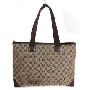 GUCCI トートバッグ セミショルダー GGキャンバス レザー 019 0426 3444 茶系 ブラウン系 鞄 SM1