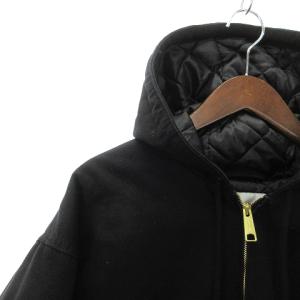 Carhartt OG ACTIVE JACKET アクティブジャケット フード コットン ロゴ ワッペン ジップアップ I027360 黒