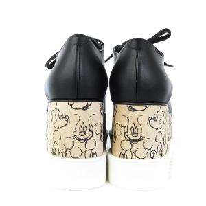 STELLA McCARTNEY ディズニーコラボ ミッキーマウス エリス スニーカー 厚底 シャークソール ブラック