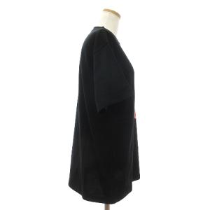 Yohji Yamamoto ニューエラ コラボ タグ付き 22AW Tシャツ カットソー 半袖 プリント コットン FE-T96-980 黒 ブラック