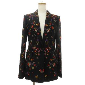 GIVENCHY スーツ セットアップ テーラードジャケット 1B スラックス 花柄 ラメ ブラック 38