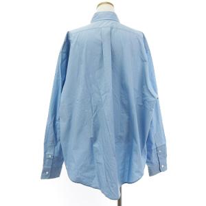 Shinzone 22SS オーバーサイズ ダディシャツ ブラウス 長袖 刺繍 コットン 青 ブルー RS