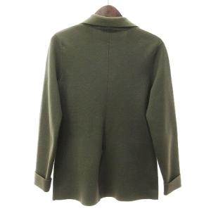 Cruciani ニットジャケット ストレッチ 3B イタリア製 コットン CU5164 カーキ 緑系 46 M位 SM1