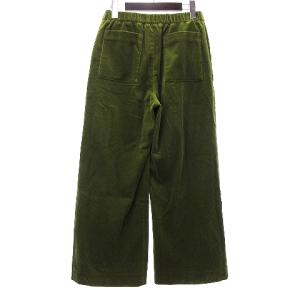 GALERIE VIE 20AW シャンカールコーデュロイ  ストレートパンツ 太畝 コットン 緑 グリーン 36 S位 SM1